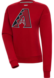 Antigua Arizona Diamondbacks Womens Red Victory Crew Sweatshirt