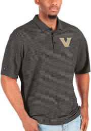 Antigua Vanderbilt Commodores Mens Black Esteem Big and Tall Polos Shirt