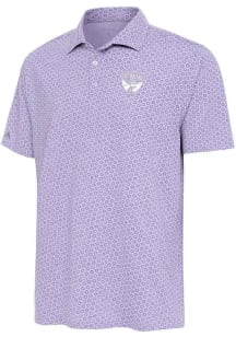 Antigua FC Dallas Mens Purple Flicker White Logo Short Sleeve Polo