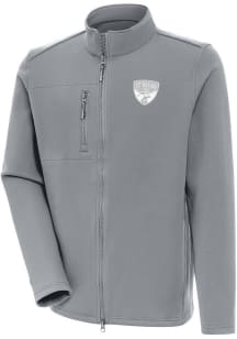 Antigua FC Dallas Mens Grey Objection White Logo Light Weight Jacket