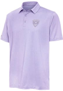 Antigua DC United Mens Purple Par 3 White Logo Short Sleeve Polo
