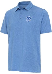 Antigua LA Galaxy Mens Blue Par 3 White Logo Short Sleeve Polo