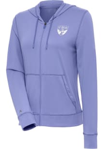 Antigua FC Dallas Womens Purple Advance White Logo Light Weight Jacket
