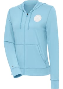 Antigua New York City FC Womens Blue Advance White Logo Light Weight Jacket