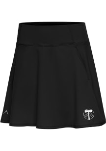 Antigua Portland Timbers Womens Black Chip Skort White Logo Shorts