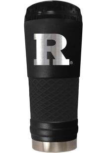 Black Rutgers Scarlet Knights Stealth 24oz Powder Coated Stainless Steel Tumbler