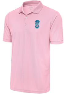 Antigua Forward Madison FC Mens Pink Legacy Pique Short Sleeve Polo
