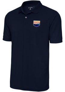 Antigua One Knoxville SC Mens Navy Blue Legacy Pique Short Sleeve Polo