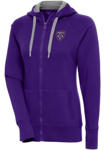 Antigua Louisville City FC Womens Purple Victory Long Sleeve Full Zip Jacket