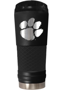 Clemson Tigers Stealth 24oz Powder Coated Stainless Steel Tumbler - Black