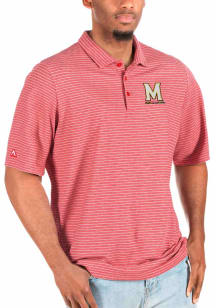 Antigua Maryland Terrapins Red Esteem Big and Tall Polo