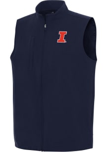 Mens Illinois Fighting Illini Navy Blue Antigua Regard Vest