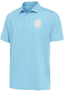 Antigua Nashville SC Mens Blue Dawdle White Logo Short Sleeve Polo