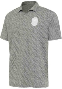 Antigua Nashville SC Mens Grey Flicker White Logo Short Sleeve Polo