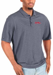 Antigua Ole Miss Rebels Navy Blue Esteem Big and Tall Polo