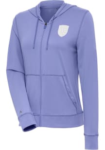 Antigua San Jose Earthquakes Womens Purple Advance White Logo Light Weight Jacket