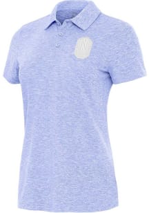 Antigua Nashville SC Womens Purple Matter White Logo Short Sleeve Polo Shirt