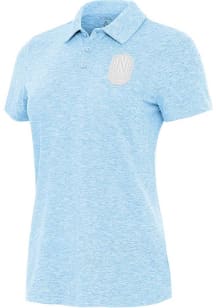 Antigua Nashville SC Womens Blue Matter White Logo Short Sleeve Polo Shirt