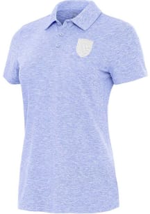 Antigua San Jose Earthquakes Womens Purple Matter White Logo Short Sleeve Polo Shirt
