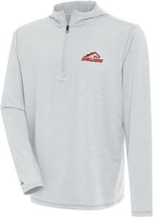 Antigua Birmingham Stallions Mens Grey Tidy Long Sleeve Qtr Zip Pullover