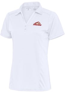 Antigua Birmingham Stallions Womens White Tribute Short Sleeve Polo Shirt