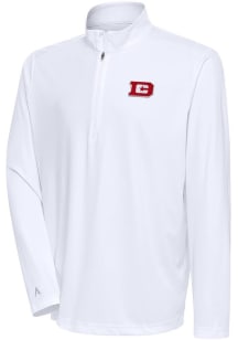 Antigua DC Defenders Mens White Tribute Long Sleeve Qtr Zip Pullover