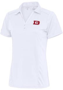 Antigua DC Defenders Womens White Tribute Short Sleeve Polo Shirt