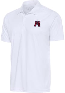 Antigua Houston Roughnecks Mens White Tribute Short Sleeve Polo