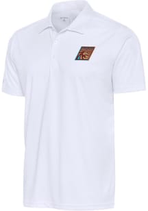 Antigua Michigan Panthers White Tribute Big and Tall Polo