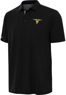 Antigua San Antonio Brahmas Mens Black Era Short Sleeve Polo