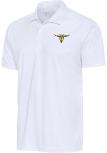 Antigua San Antonio Brahmas Mens White Tribute Short Sleeve Polo