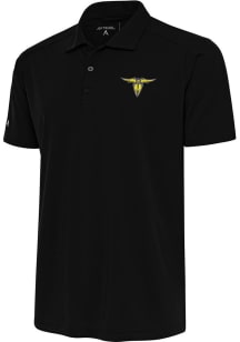 Antigua San Antonio Brahmas Mens Black Tribute Short Sleeve Polo