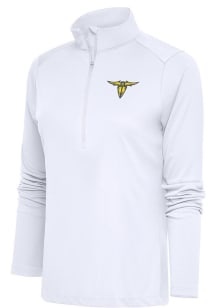 Antigua San Antonio Brahmas Womens White Tribute Qtr Zip Pullover