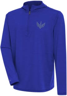 Antigua St Louis Battlehawks Mens Blue Tidy Long Sleeve 1/4 Zip Pullover