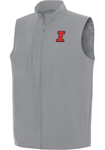 Mens Illinois Fighting Illini Grey Antigua Regard Vest