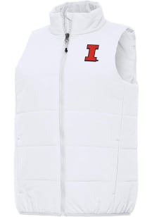 Womens Illinois Fighting Illini White Antigua Experience Vest