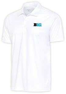 Big Ten White Antigua Tribute Big and Tall Polo