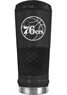 Philadelphia 76ers Stealth 24oz Powder Coated Stainless Steel Tumbler - Black