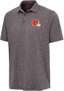 Antigua Cleveland Browns Mens Brown Par 3 Short Sleeve Polo