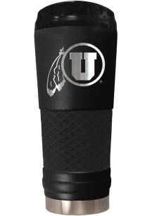 Utah Utes Stealth 24oz Powder Coated Stainless Steel Tumbler - Black