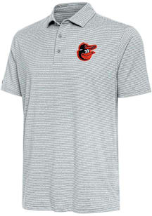 Antigua Baltimore Orioles Mens Grey Scheme Short Sleeve Polo