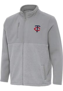 Antigua Minnesota Twins Mens Grey Daily Fused Medium Weight Jacket