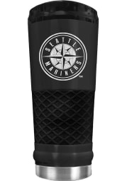 Seattle Mariners Stealth 24oz Powder Coated Stainless Steel Tumbler - Black