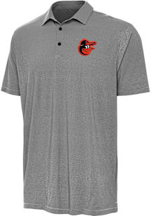 Antigua Baltimore Orioles Mens Black Twine Short Sleeve Polo