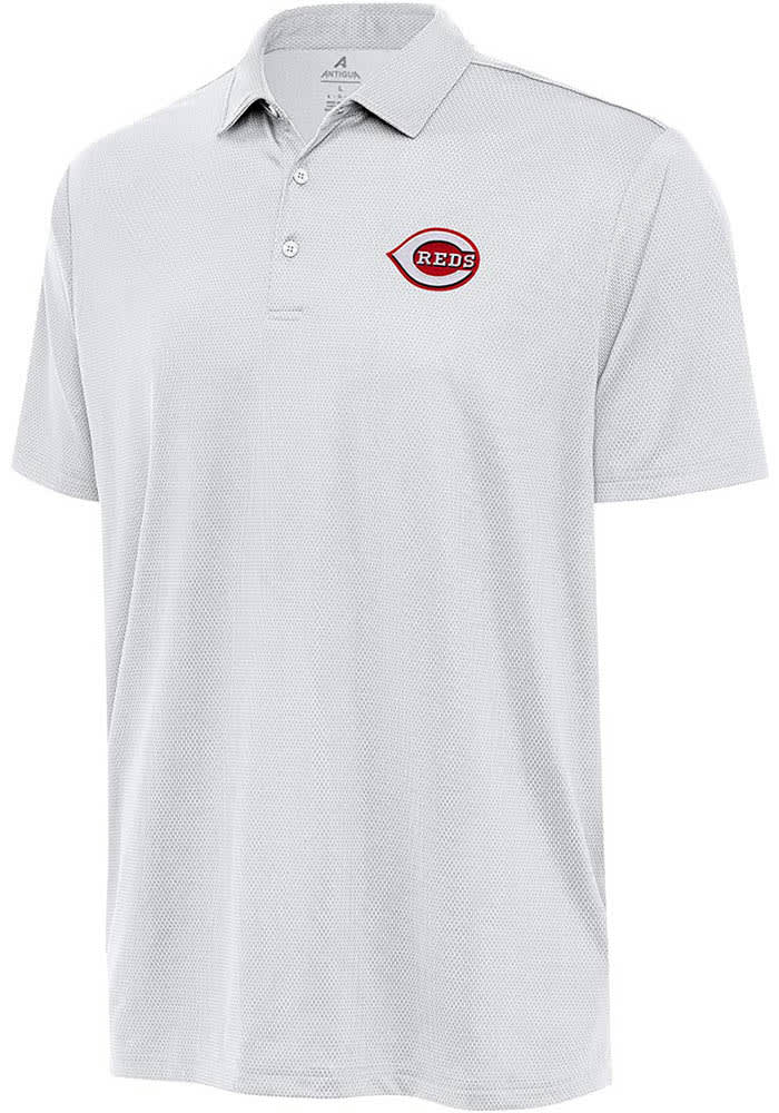 Antigua Cincinnati Reds Mens Ellipse Short Sleeve Polo