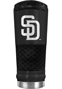 San Diego Padres Stealth 24oz Powder Coated Stainless Steel Tumbler - Black