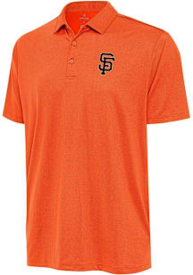 Antigua San Francisco Giants Mens Orange Ellipse Short Sleeve Polo