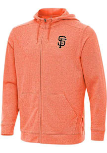 Antigua San Francisco Giants Mens Orange Effortless Light Weight Jacket