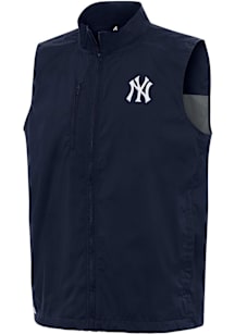 Antigua New York Yankees Mens Navy Blue Brisk Sleeveless Jacket