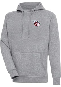 Antigua Cleveland Guardians Mens Grey Victory Big and Tall Hooded Sweatshirt
